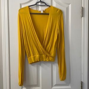 Yellow Plunge Top